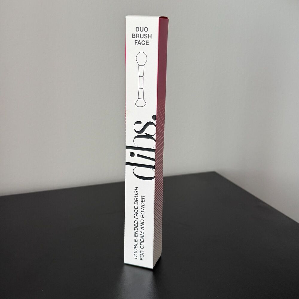 DIBS Beauty Duo Face Brush Dual-Ended Cream & Powder Makeup Brush Synthetic